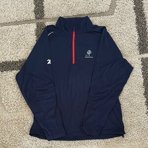 Blue and Red Long Sleeve Swim Rash Guard